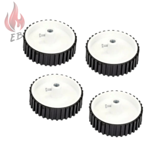 7 X 2 Cm Gear Motor Robot Wheel, Tyres for 6 mm Shaft Geared Dc Motor – 4 Pieces Robotics Science Project