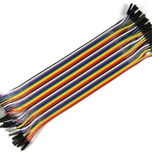 Female to Female Jumper Wires (20cm) - 40 Pieces pack (Jumper wires F2F)
