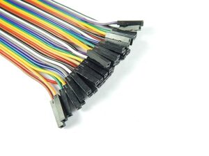 Female to Female Jumper Wires (20cm) - 40 Pieces pack (Jumper wires F2F)