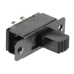 The SPDT (Single Pole Double Throw) 3-Pin Slide Switch with Knob is a small, reliable switch ideal for managing single-circuit ON-ON configurations in various DIY electronics, prototyping, and circuit control projects. Featuring a sliding knob for easy toggling between two ON positions, this switch is perfect for applications that require switching between two outputs or control points. With its compact 3-pin design, this SPDT slide switch is easy to integrate into tight spaces or small devices, making it a go-to choice for prototyping and custom electronic projects.