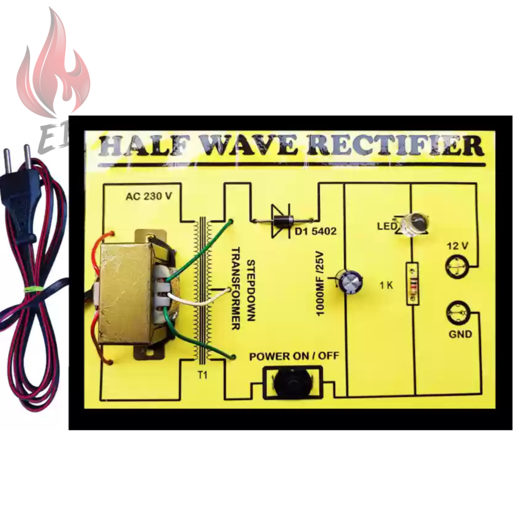 Halwave Reticier Metered Connection 04 Half Wave Rectifier - Real Concept Project | Electrical Bro