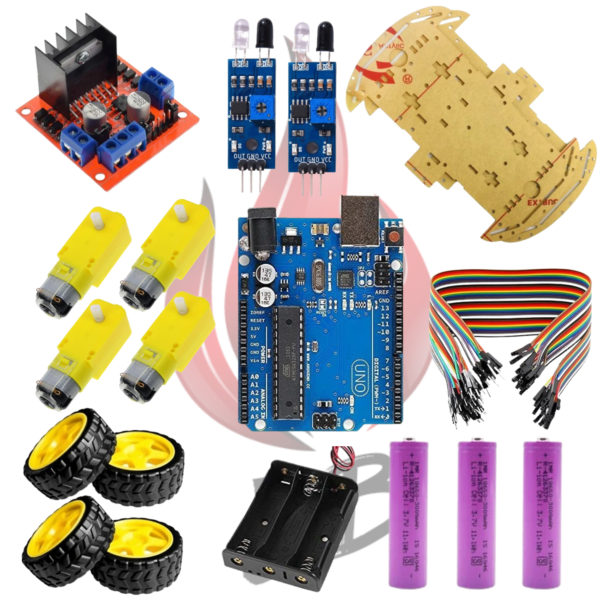 DIY Line Follower Robot Car Kit