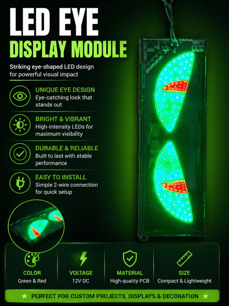 LED Eye Display Module – Green & Red High Brightness Decorative LED ...