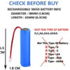 Lithium battery 3000mah with connector