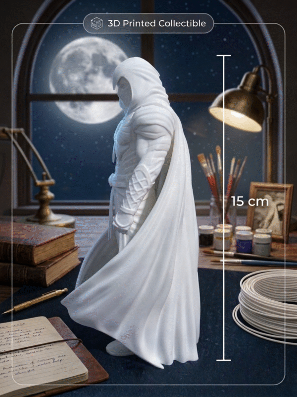 Moon Knight 3D Printed Statue